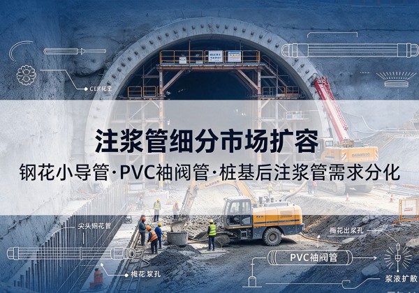 巴塘注浆管细分市场扩容，隧道钢花小导管、PVC 袖阀管、桩基后注浆管需求分化